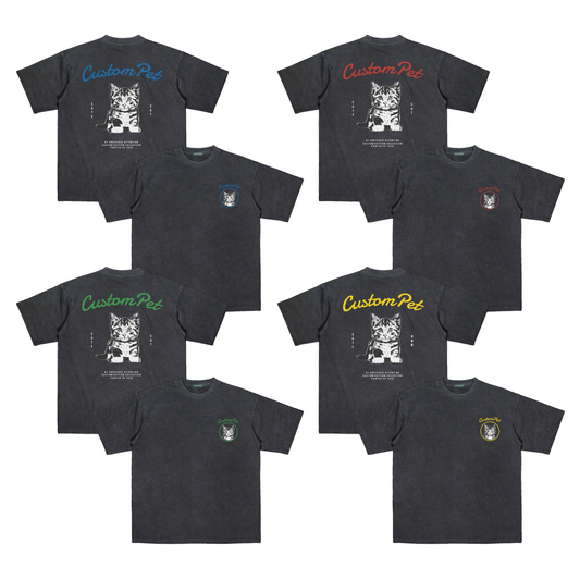 "CUSTOMIZATION #4" WASHED BLACK / OVERSIZED FIT