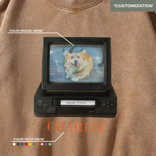 "TELEVISION - CUSTOMIZATION" BEIGE / SWEATSHIRT