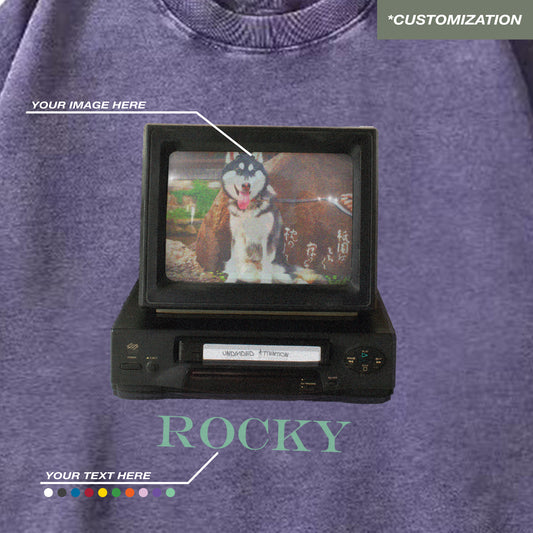 "TELEVISION - CUSTOMIZATION" PURPLE / SWEATSHIRT