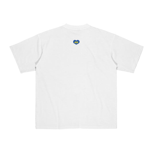 "UNDIVIDED BOX LOGO" WHITE / MEDIUM FIT