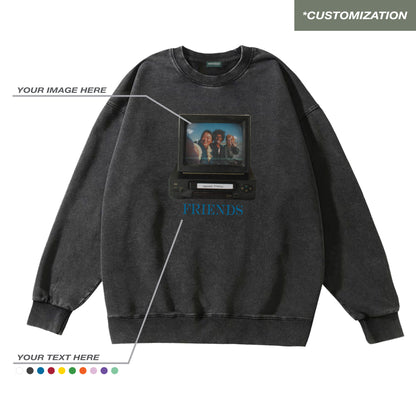 "TELEVISION - CUSTOMIZATION" BLACK / SWEATSHIRT
