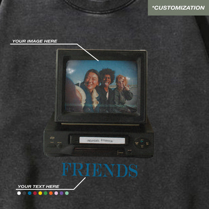 "TELEVISION - CUSTOMIZATION" BLACK / SWEATSHIRT
