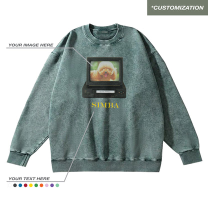"TELEVISION - CUSTOMIZATION" GREEN / SWEATSHIRT