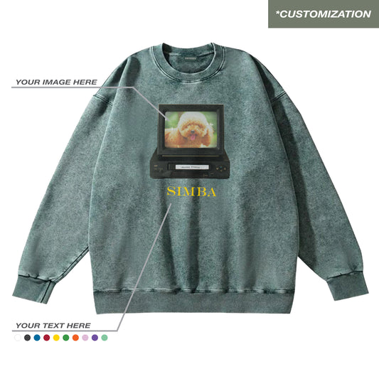 "TELEVISION - CUSTOMIZATION" GREEN / SWEATSHIRT