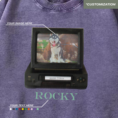 "TELEVISION - CUSTOMIZATION" PURPLE / SWEATSHIRT