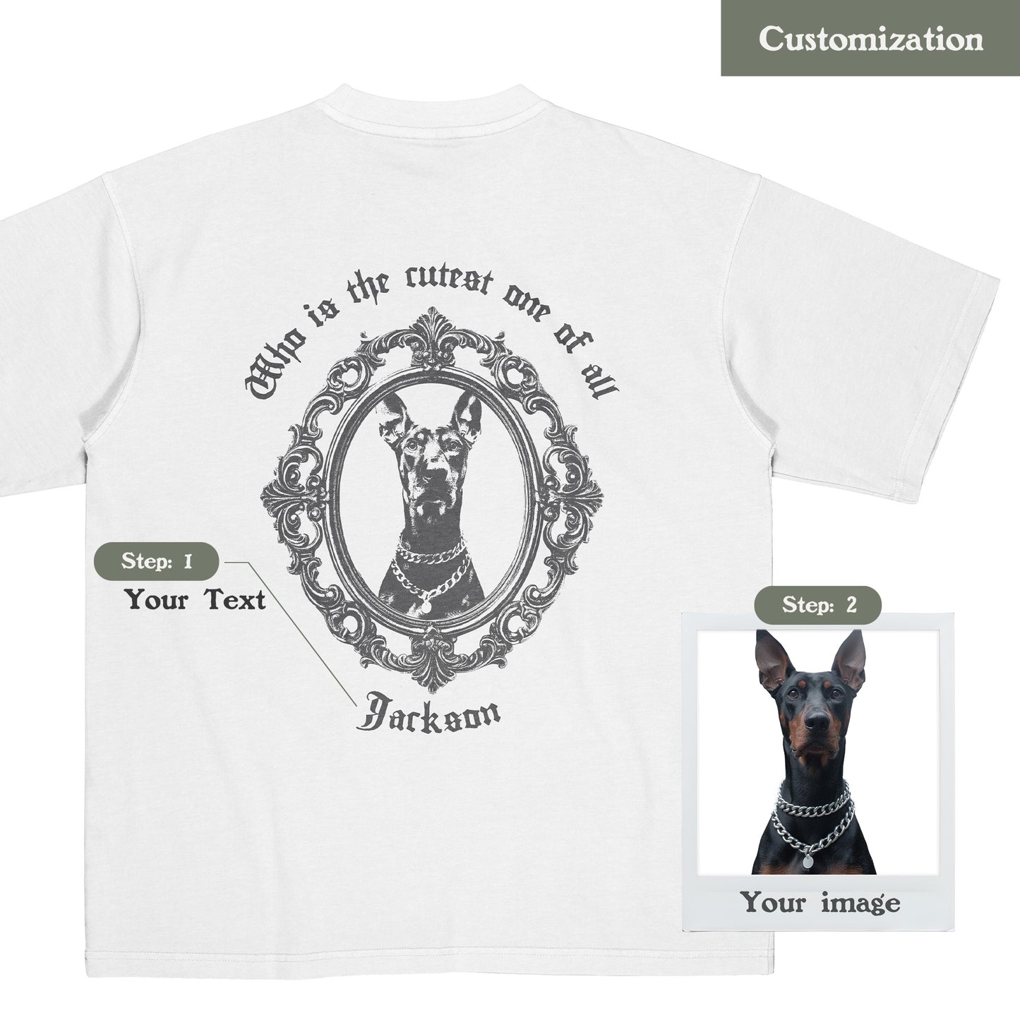 "CUSTOMIZATION - MAGIC MIRROR #1" / T-SHIRTS MEDIUM FIT