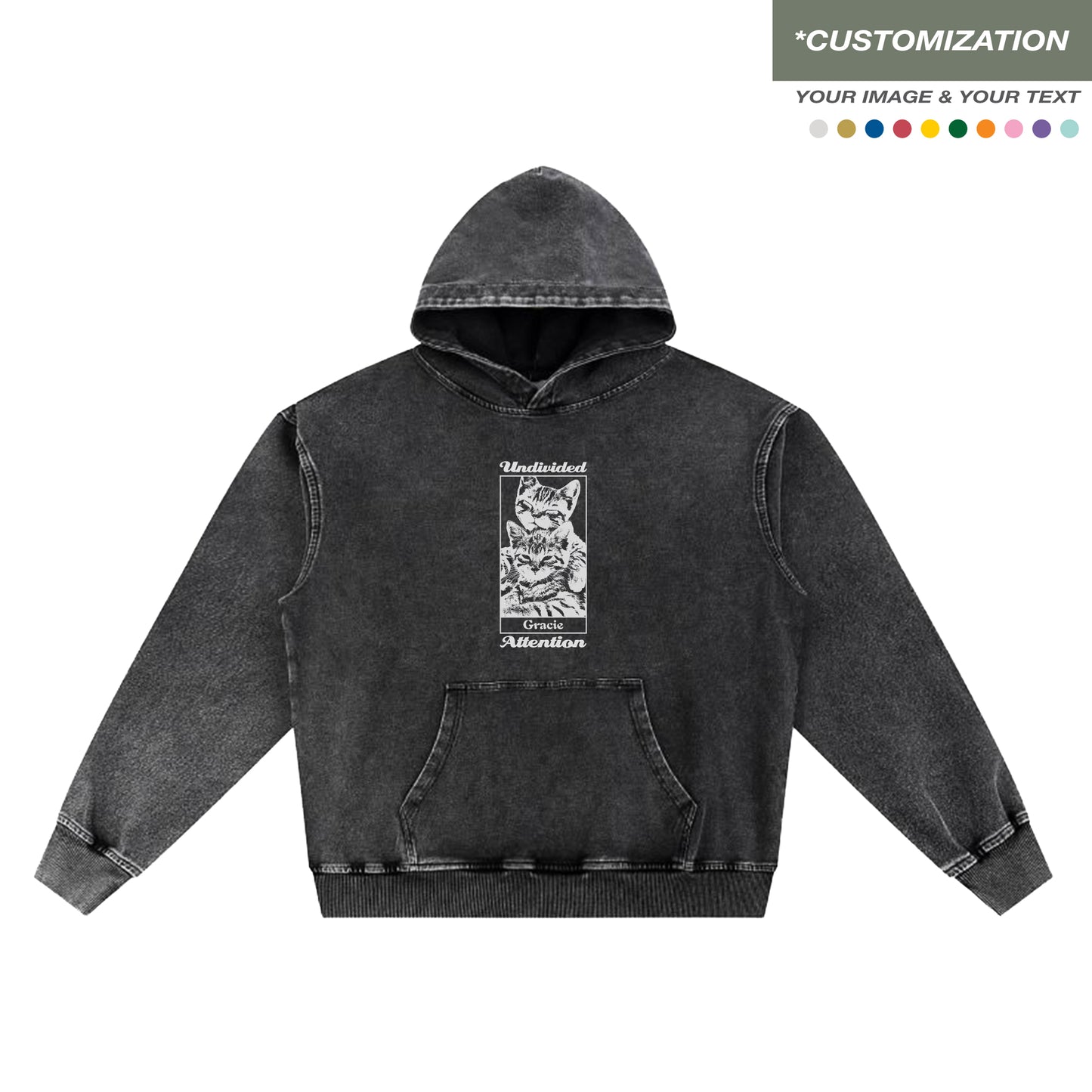 "CUSTOMIZATION #5" BLACK / HOODIES