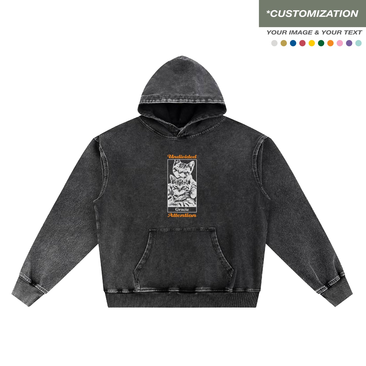 "CUSTOMIZATION #5" BLACK / HOODIES