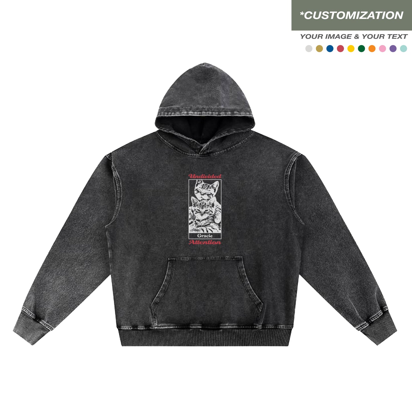 "CUSTOMIZATION #5" BLACK / HOODIES