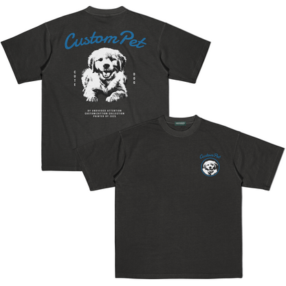 "CUSTOM DOG TEE #3" BLACK / MEDIUM FIT